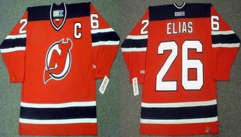 2019 Men New Jersey Devils #26 Elias red CCM NHL jerseys->new jersey devils->NHL Jersey